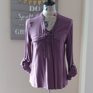 Rock & Republic - lace up top